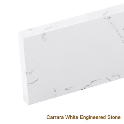 21,25 po Carrara blanc en pierre d'ingénierie pour comptoir de meuble-lavabo