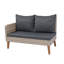 Ensemble de canapé modulaire d'extérieur 3 pièces