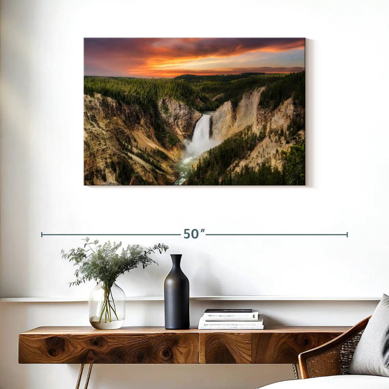 Cascades d'Alvord Yellowstone, H 24 po x l 36 po