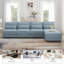 Canapé modulaire surdimensionné à assise profonde avec méridienne réversible 120 x 61 po Roomfitter-114313595