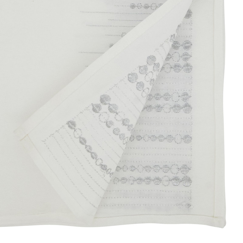 Chemin de table Charmant, 90 po x 16 po, Argent