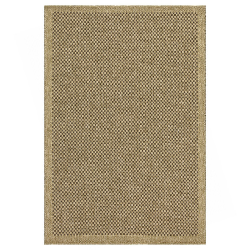 Tapis intérieur / extérieur 2 pi 7 po x 7 pi 3 po Earth__TL1005 Earth, Naturel et brun clair