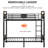 Adejinmi Bunk Bed Twin Over Twin,Twin Bunk Beds,Industrial Bunkbeds, Into 2 Individual Bed(Vinatage)-613192656