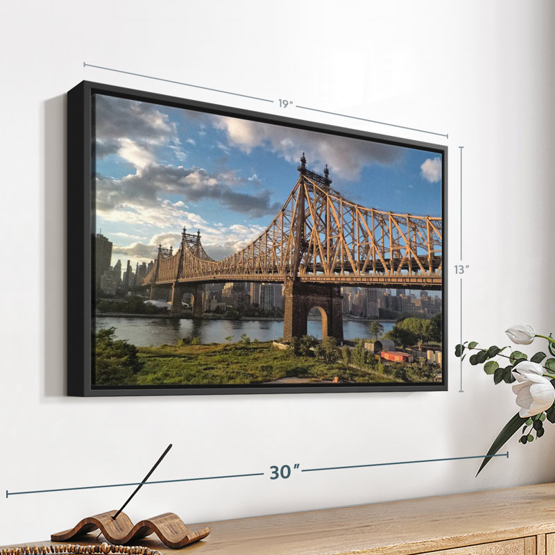 Impression sur toile Queensboro Bridge NYC, H 13 po x l 19 po
