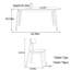 Modern minimalist dining table-1847598234