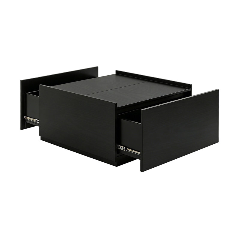 Table basse de style transitionnel 1pc, Black