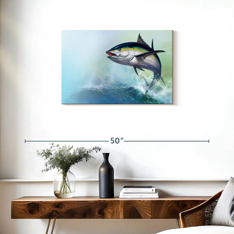 Flying Tuna Fish, 20" H x 30" W