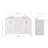 60.25'' Double Bathroom Vanity with Carrara Quartz Top-94668889
