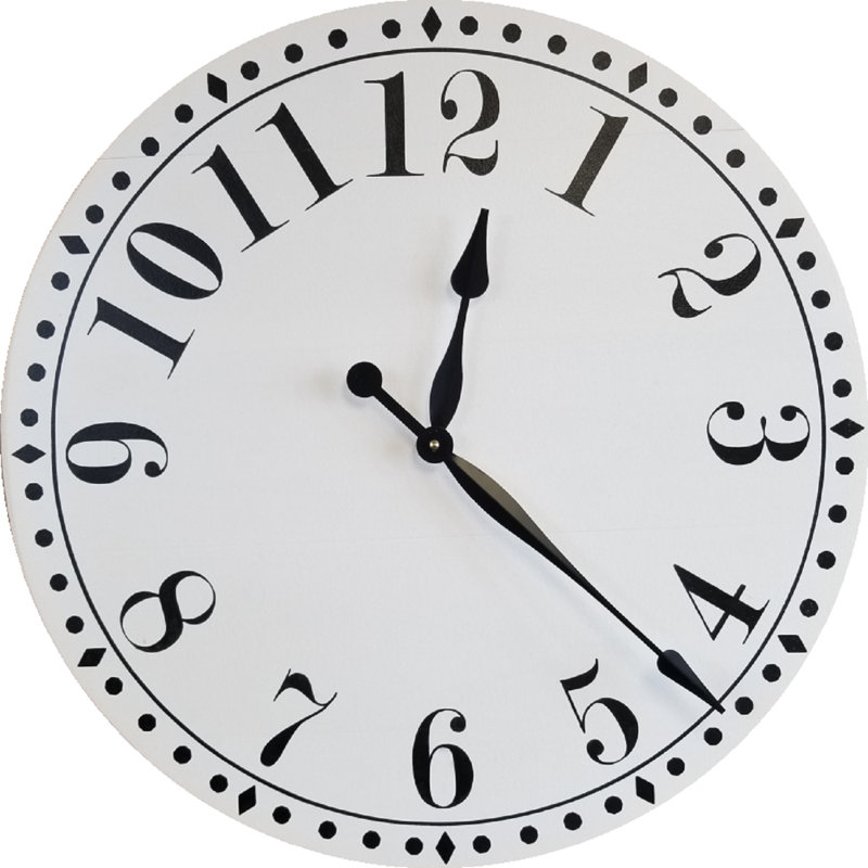 Horloge murale Bowerville, Moyen