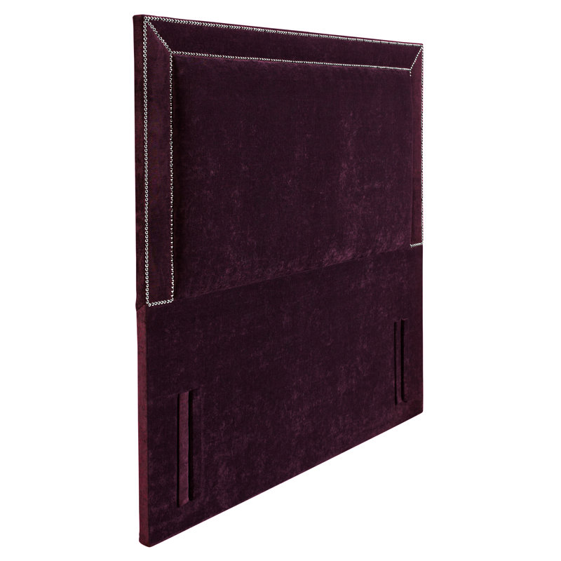 Daveney Upholstered Headboard, Double (4'6), Purple