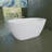 Free Standing Tub 47" X 28" Deep Soaking Bath Tub Acrylic Freestanding Bathtub A25 Soaker Tub
