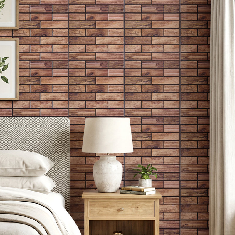 10-Pack 3D Self-Adhesive Wall Tile Stickers