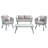 Orme 4 - Person Patio Conversation Set with Cushions-1530680807