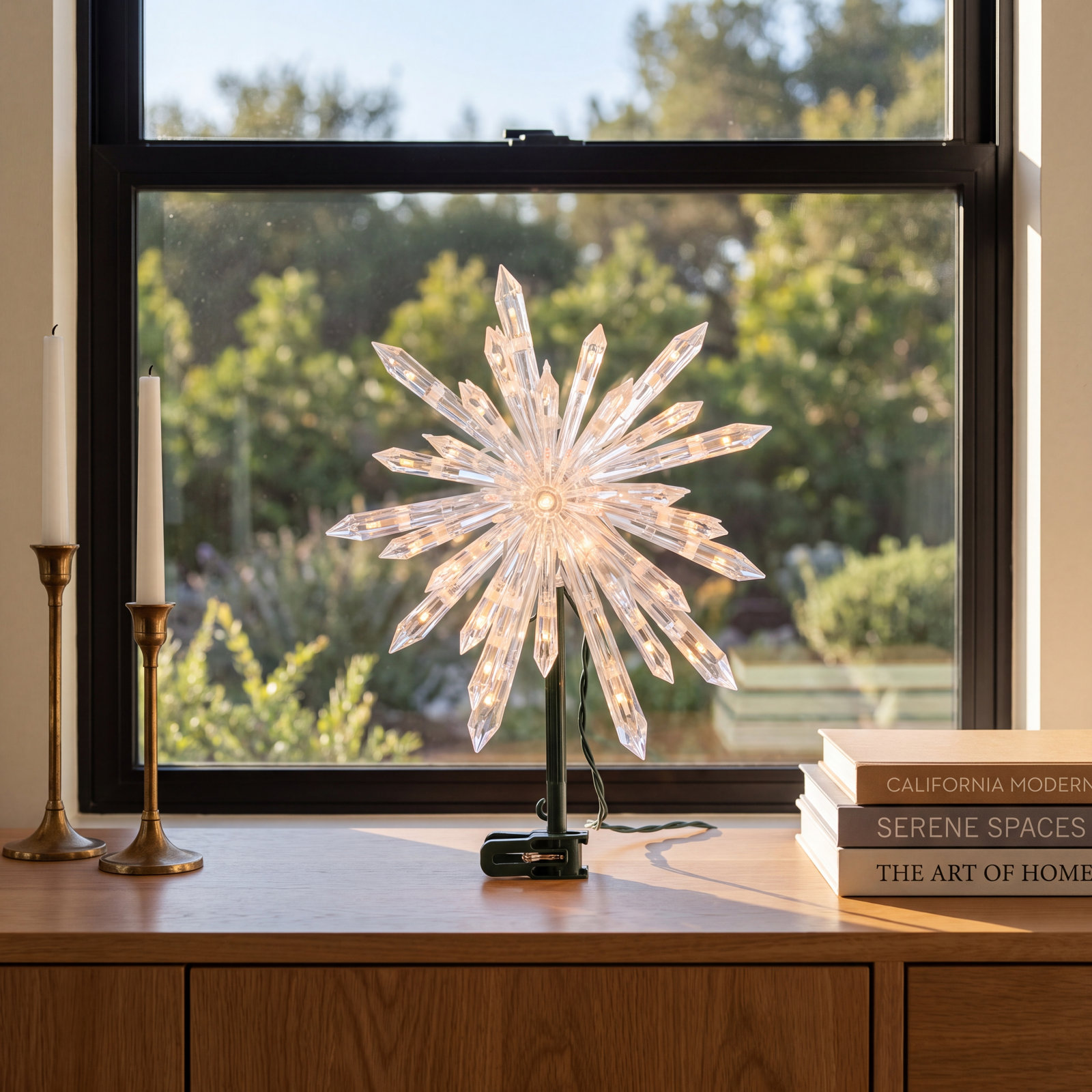 Starburst Christmas Tree Topper with LED Lights