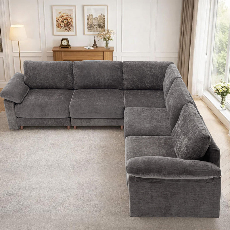 Canapé modulaire moderne pour le salon, Gris chenille