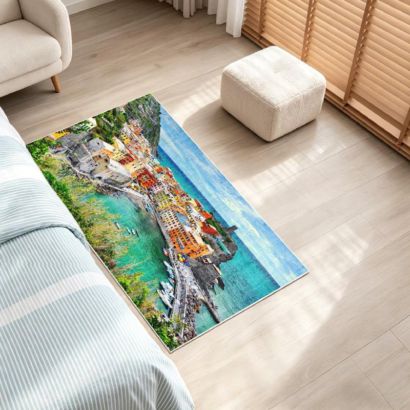 Magnifique tapis d'intérieur transparent lavable à la machine, magnifique, Rectangle 32" x 47"