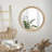 Frostley  Round Wood Wall Mirror with Beaded Detailing-1353079419