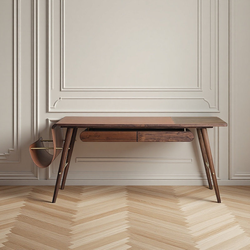Bureau italien de style minimaliste, H 30,31 po x l 74,8 po x P 29,53 po
