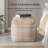 Guinda 18' Light Brown Upholstered Pouf Ottoman-593120215