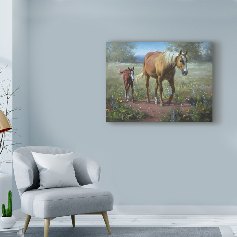 «Comin in», reproduction de peinture acrylique sur toile tendue, H 14 po x l 19 po x P 2 po
