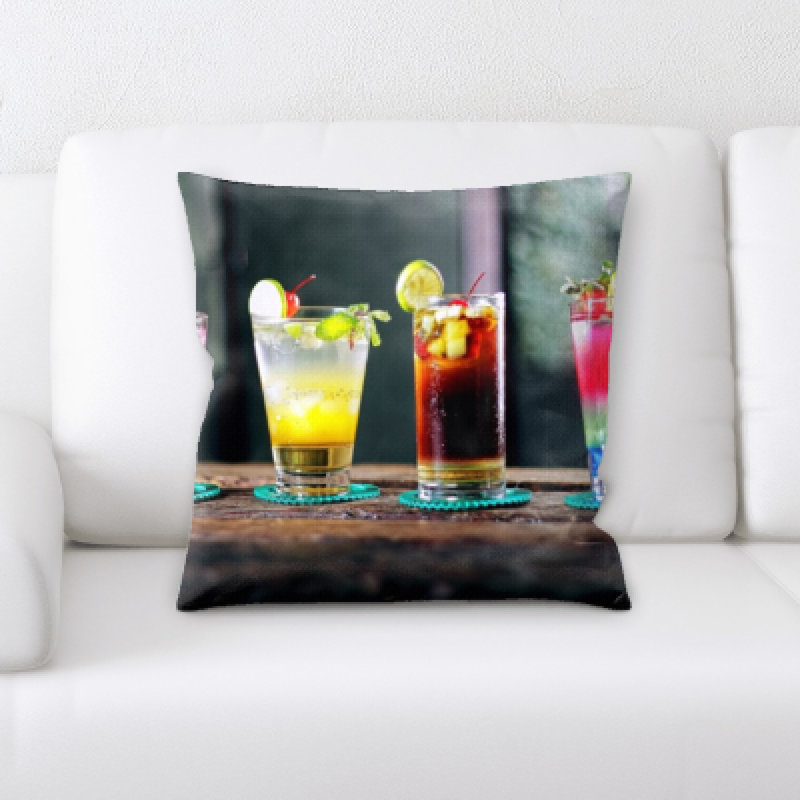 Coussin décoratif boisson alcoolique Sheridan