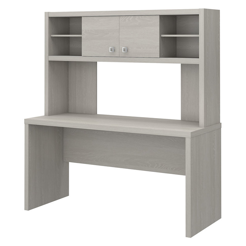 Echo Credenza Desk, Gray Sand