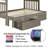 Ahmia Kids Twin Over Full Bunk Bed with Drawers-855771734