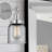 Cando Steel Armed Sconce