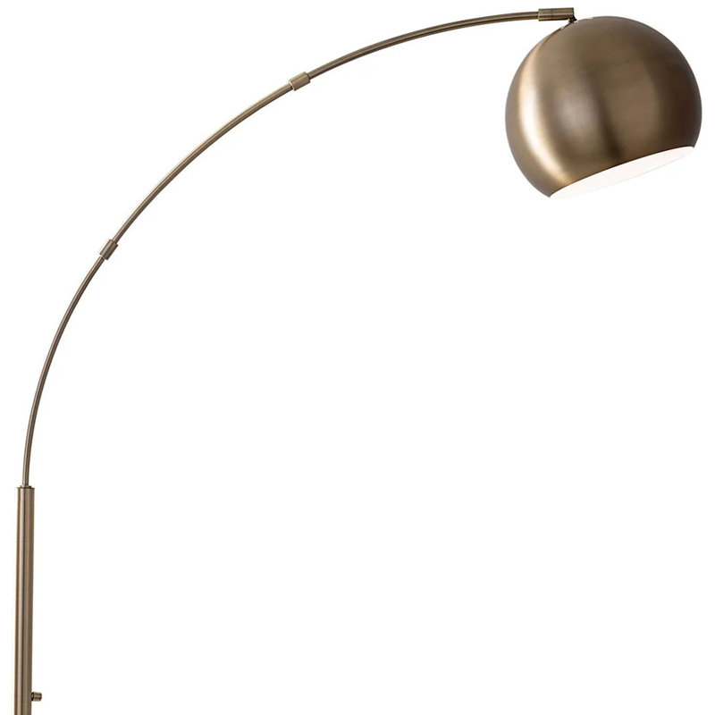 Lampe sur pied arquée 78 po Pollan, Laiton