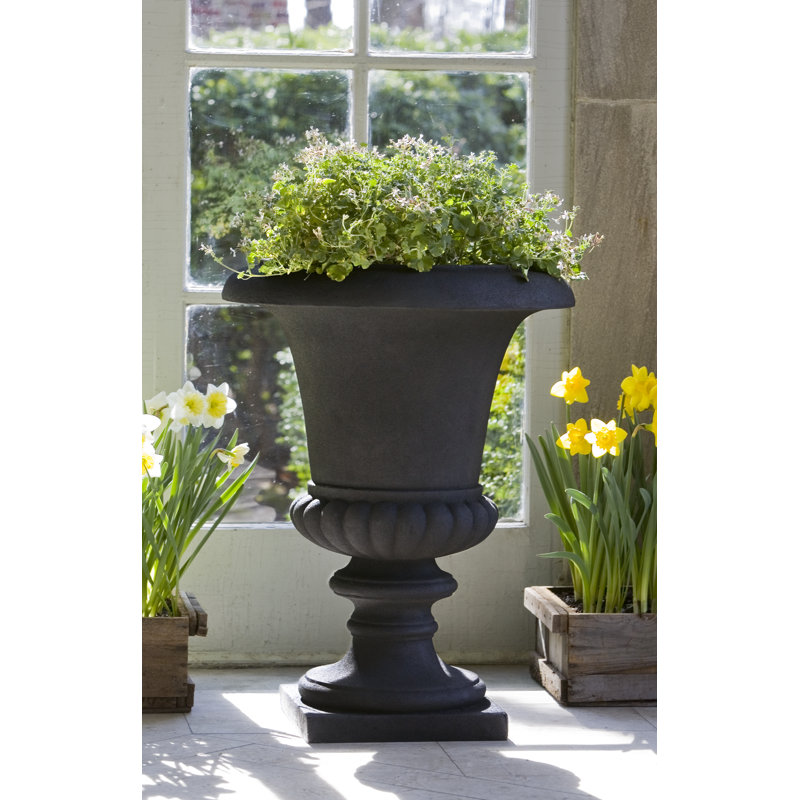 Morganna Lite Handmade Planter, Onyx Black Lite