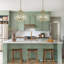 Lustre tambour en verre d'eau 6 lumières-165563376