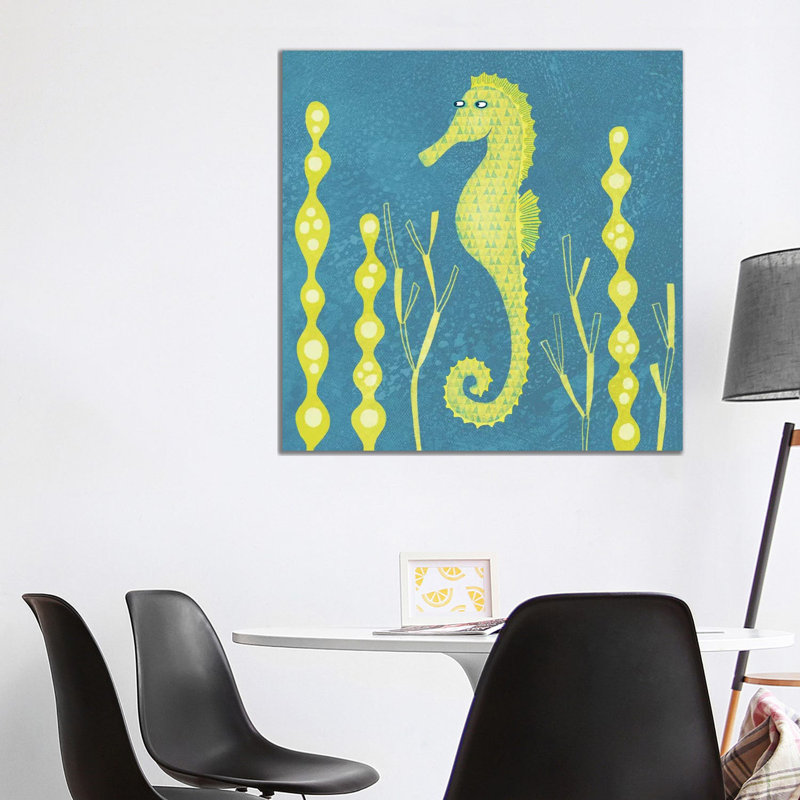 Seahorse by Nic Squirrell - Print on Canvas, Wrapped Canvas, 93.98 cm H x 93.98 cm W x 1.91 cm D