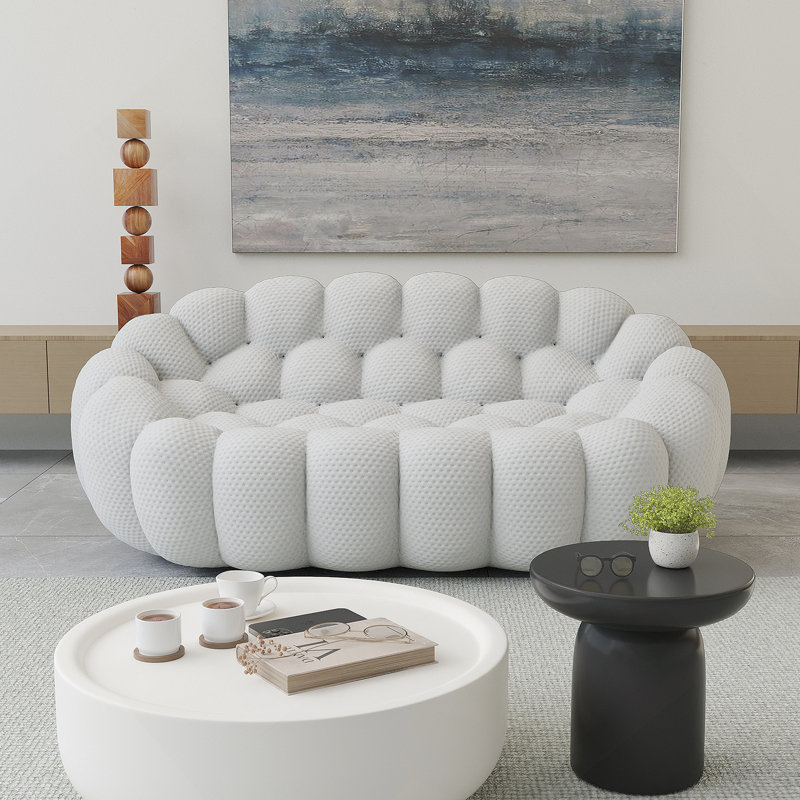 Bubble Modular Sofa Loveseat Light-Grey