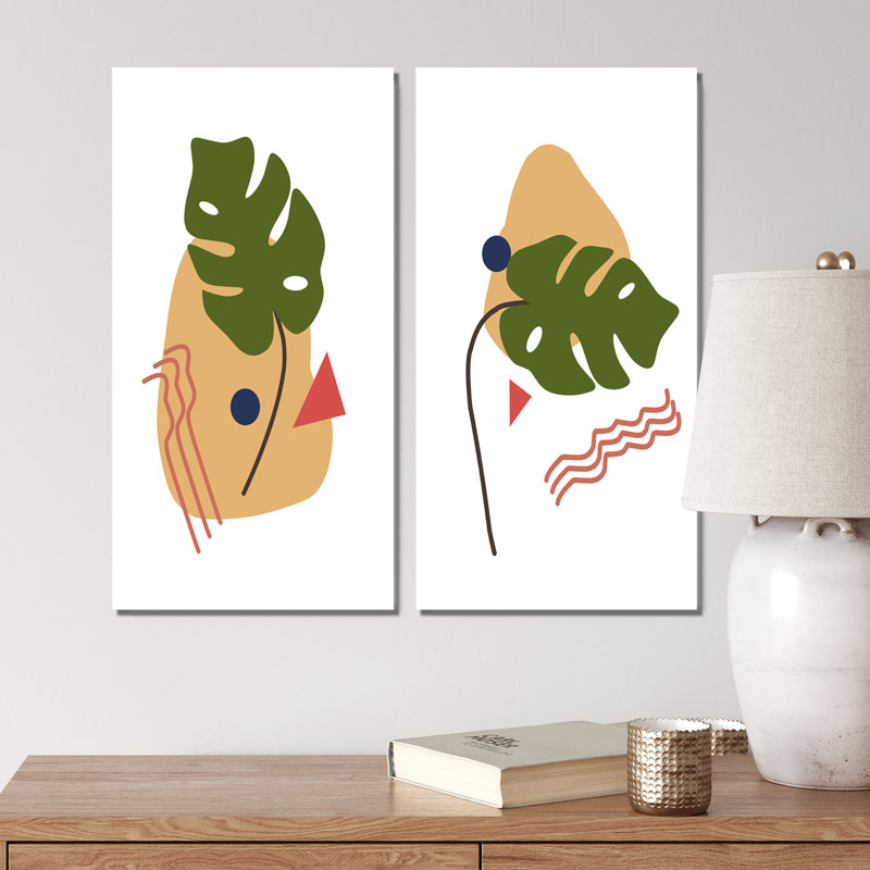 Scandinavian Abstract Geometric, Toile tendue, H 20 po x l 24 po x P 1 po