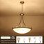 Luminaire suspendu en verre à 4 lumières à intensité variable de 4 po en nickel pour îlot de cuisine-118101249-118101246