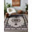 Isabel Collection Digital Print Cotton-Polyester Gray Moroccan Rug-832079072