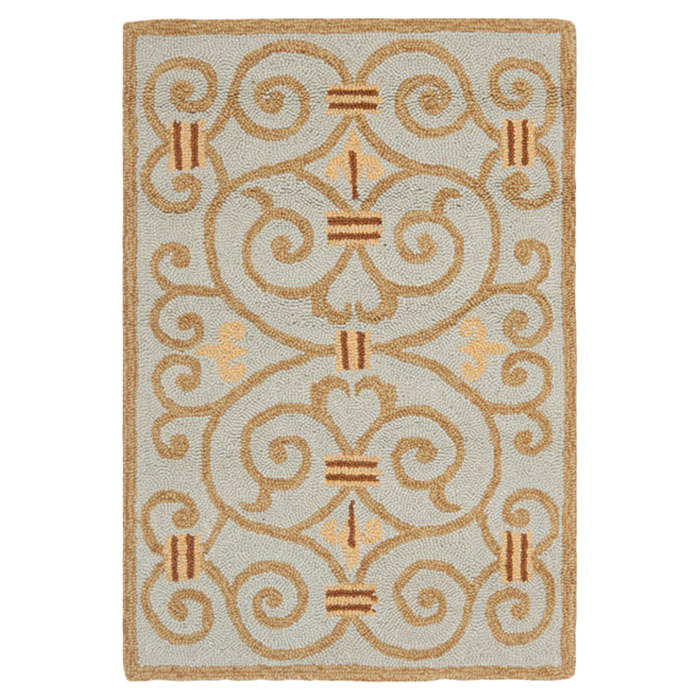 Cher Hand Hooked Wool Pile Oriental Rug
