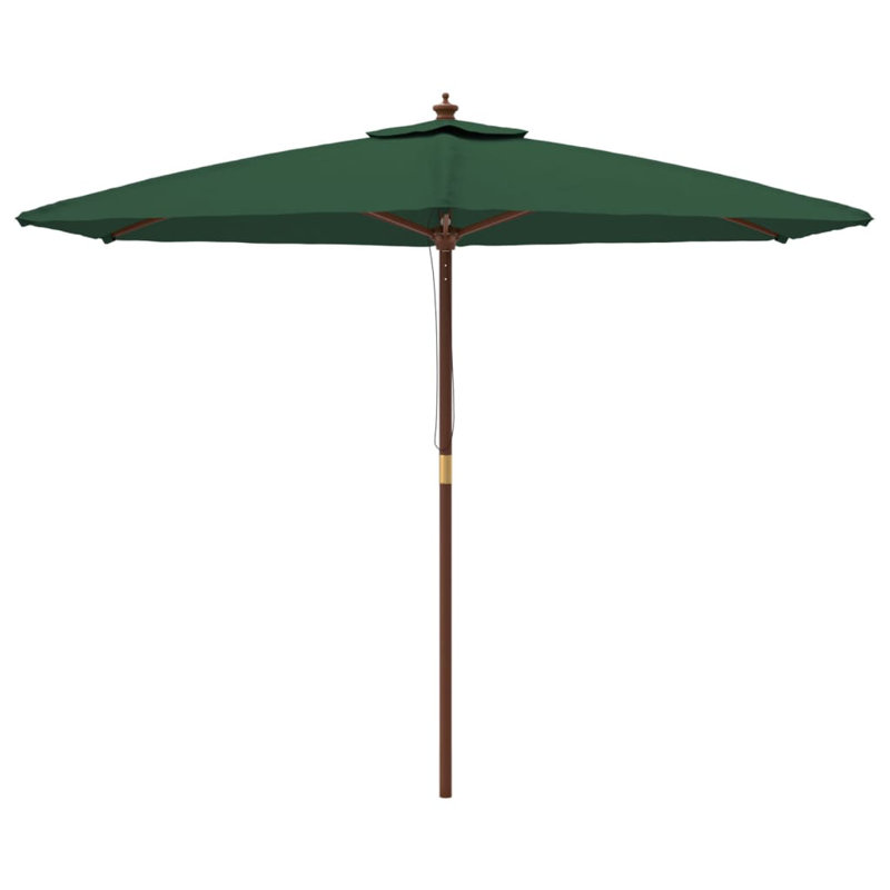 Aslyn Market Parasol, Green, 240cm H x 299cm W x 299cm D
