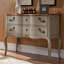 Console ivoire massif et bois manufacturé-394543259