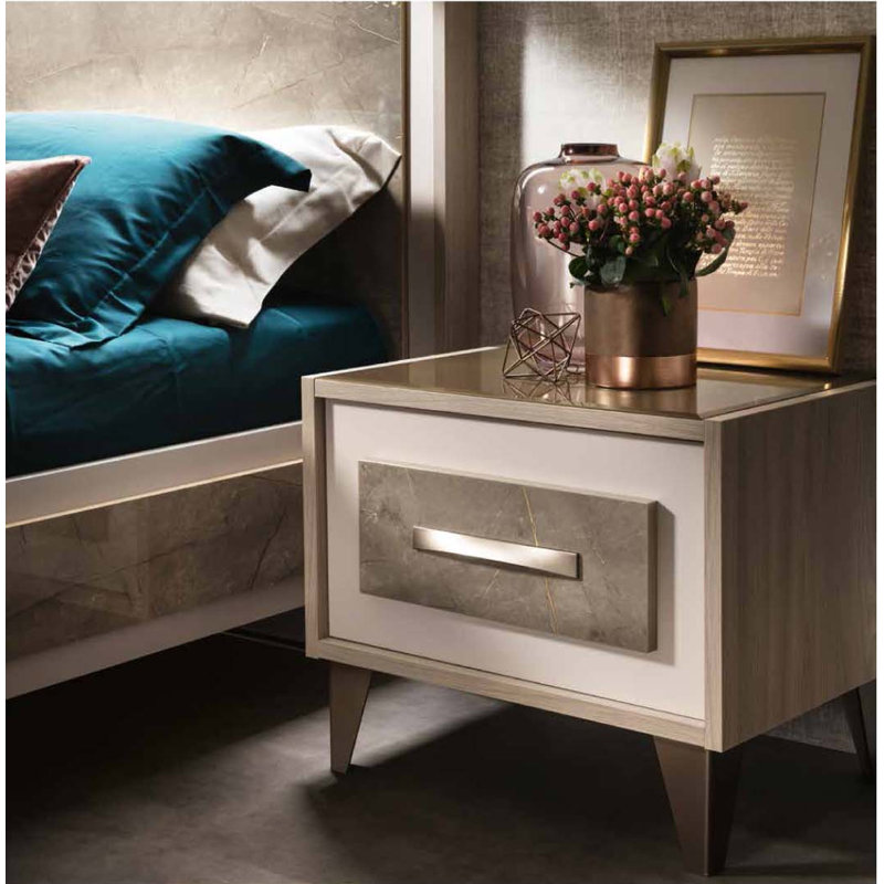 Infinity 1 - Drawer Solid Wood Nightstand