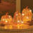 Lighted Faux Mercury-Style Pumpkins - Set of 3