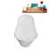 67" Streamline Soaking Freestanding Tub and Tray With Internal Drain