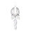 Sterling 1 Light Wall Sconce in Gold with Clear Radiance Crystals