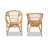 Alleta Modern Bohemian Rattan Dining Arm Chair