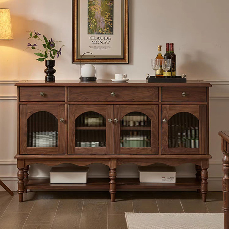 Vitrine de rangement pour salon rétro