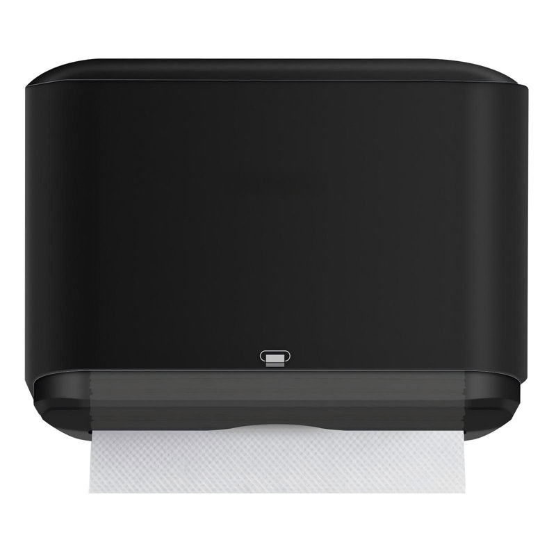 Distributeur mural de papier essuie-mains, porte-papier essuie-mains pliable, distributeur adhésif pour salle de bain, cuisine et commerces, noir