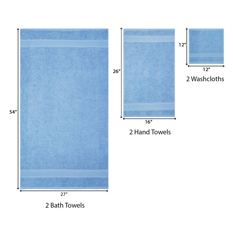 Soft Comfort 6 PC Set, Sky Blue