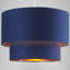 Modern Cotton Fabric Double Tier Ceiling Shade with Shiny Inner-98656002-73565374