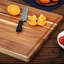 Planche à découper en bois d'acacia 24 po x 18 po - Planche de charcuterie réversible pour la cuisine-125572876