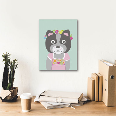 Toile épique Graffiti «Fancy Animals 3» par Chariklia Zarris, 12 po x 16 po